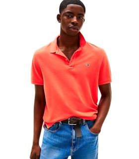 Tommy Jeans - Polo Naranja para Hombre - Essential