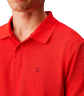 Calvin Klein - Polo Rojo para Hombre - Pique Classic