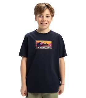 Quiksilver - Camiseta Negra para Niño - Ev Gradient