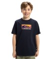 Quiksilver - Camiseta Negra para Niño - Ev Gradient