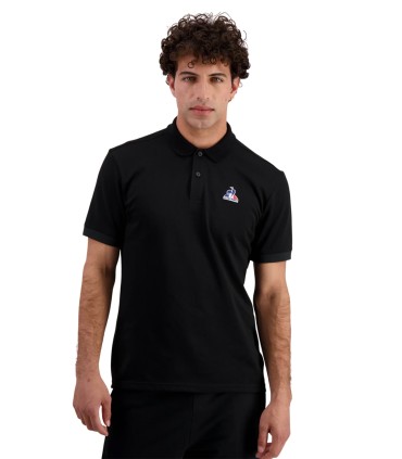 Le Coq Sportif - Polo Negro para Hombre - Ess