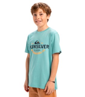 Quiksilver - Camiseta Azul para Niño - Gv Typed
