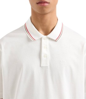 Armani Exchange - Polo Blanco para Hombre