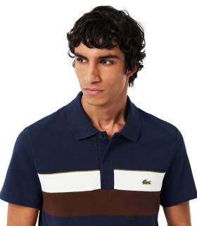 Lacoste - Polo Azul Marino para Hombre - Color Block