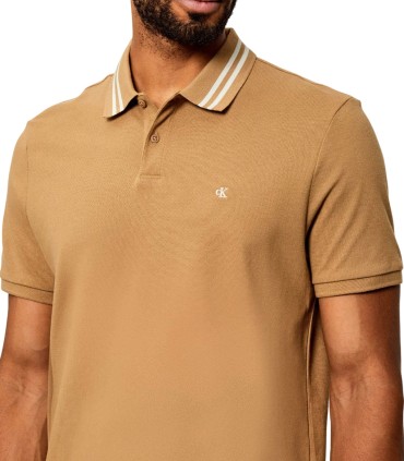 Calvin Klein - Polo Beige para Hombre