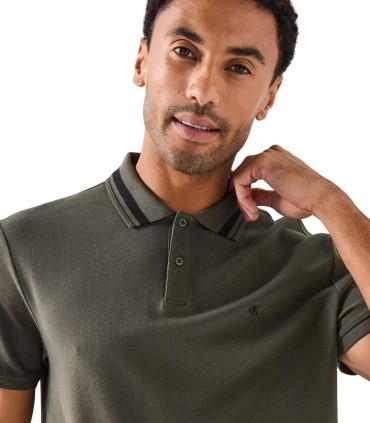 Calvin Klein - Polo Gris para Hombre