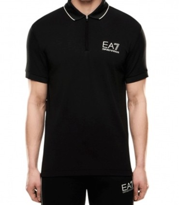 Emporio Armani - Polo Negro para Hombre - Rainy Day