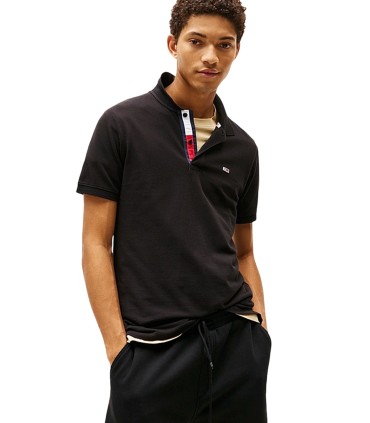 Tommy Hilfiger - Polo Negro para Hombre - Placket