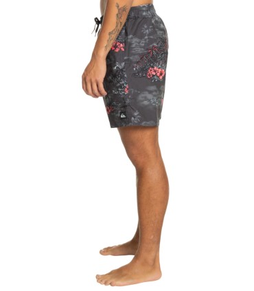 Quiksilver - Bañador Negro para Hombre - Longmanhill Volley 17"