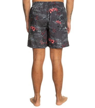 Quiksilver - Bañador Negro para Hombre - Longmanhill Volley 17"
