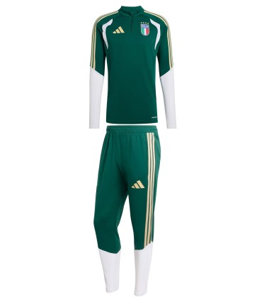 Adidas - Chandal Verde para Hombre - Italia 26