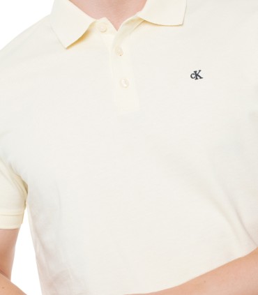 Calvin Klein - Polo Amarillo para Hombre - Pear Sorbet