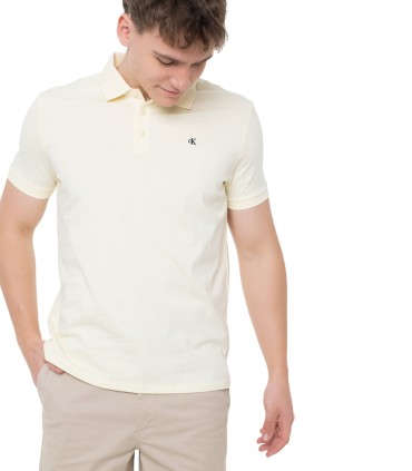 Calvin Klein - Polo Amarillo para Hombre - Pear Sorbet