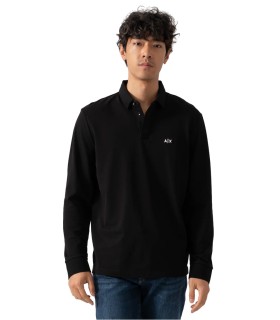Armani Exchange - Polo Negro para Hombre