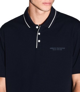 Armani Exchange - Polo Azul para Hombre - Deep Navy