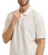 Armani Exchange - Polo Beige para Hombre - Off White