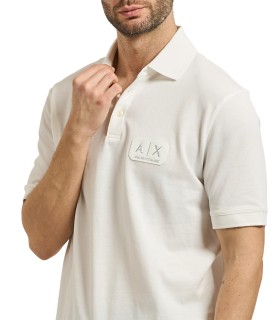 Armani Exchange - Polo Blanco para Hombre