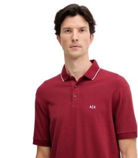 Armani Exchange - Polo Burdeos para Hombre