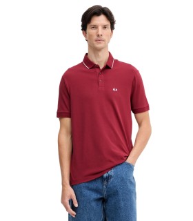 Armani Exchange - Polo Burdeos para Hombre