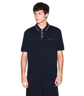 Armani Exchange - Polo Azul para Hombre - Deep Navy