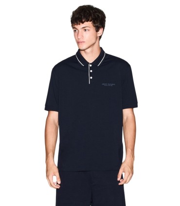 Armani Exchange - Polo Azul para Hombre - Deep Navy