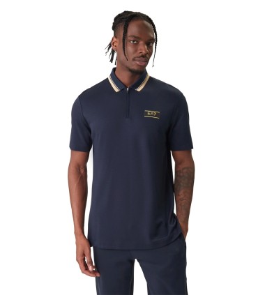 EA7 - Polo Azul para Hombre - Train Premium Label