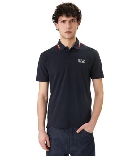EA7 - Polo Azul para Hombre - Train Summer