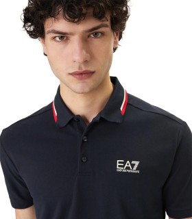 EA7 - Polo Azul para Hombre - Train Summer