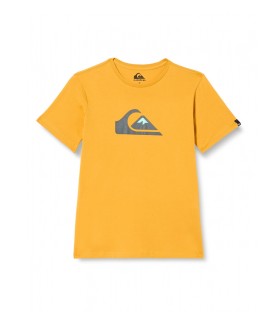 Quiksilver - Camiseta Amarilla para Niño - Comp Logo